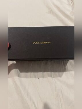 Dolce & Gabbana Black Box with Gold Logo Text